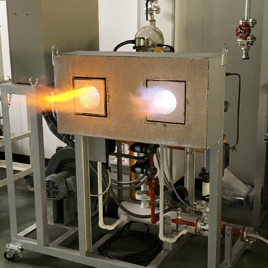 LPG燃焼・水素燃焼バーナ展示機