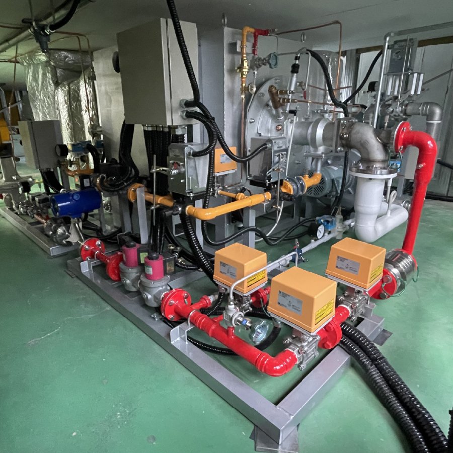 水素混焼式熱風発生装置