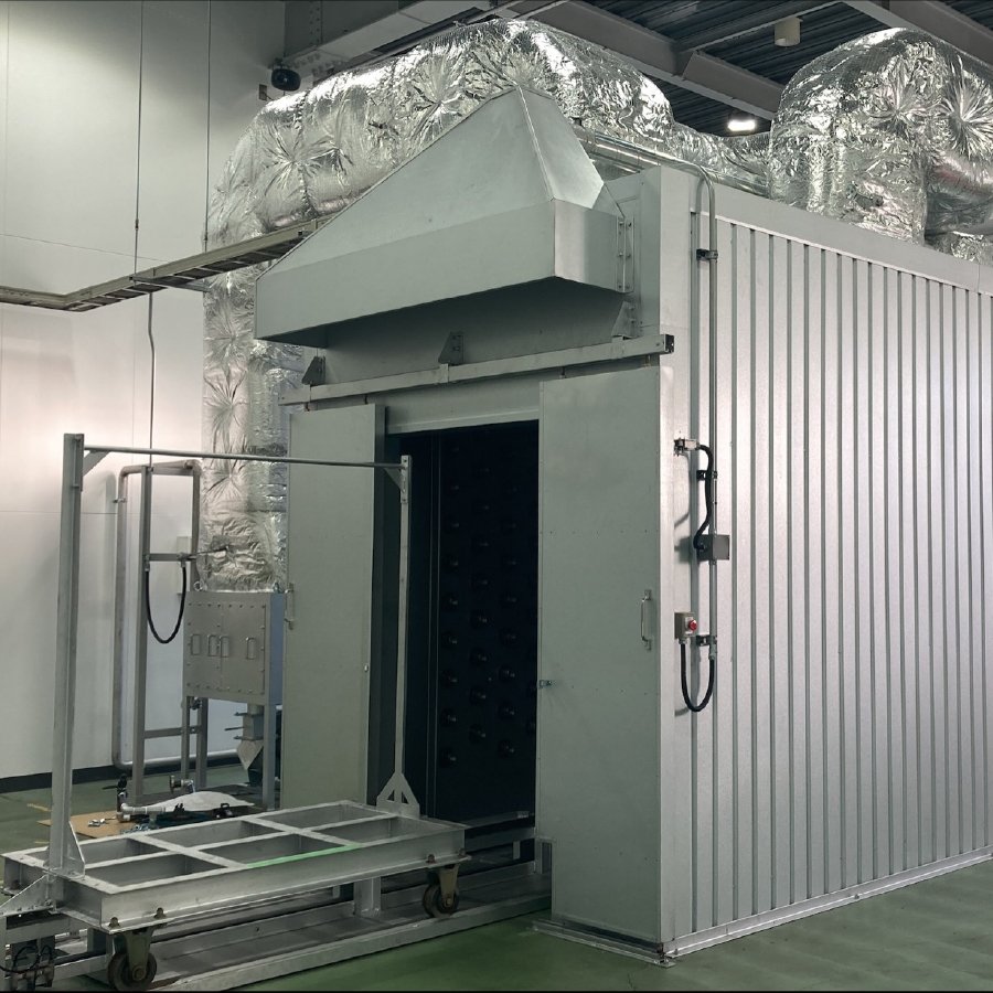 JET熱風・遠赤外線加熱乾燥試験炉