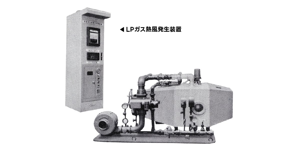LPガス熱風発生装置の特許を取得